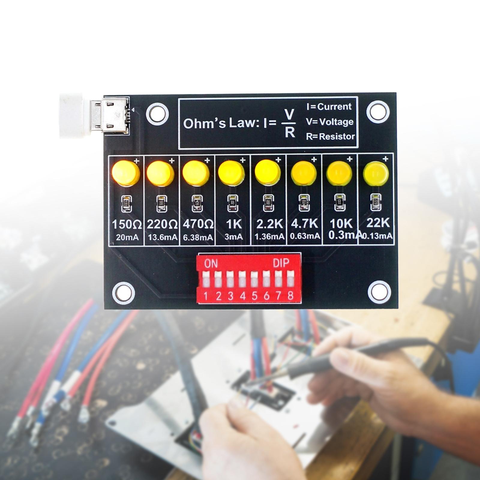 Diy Electronics Learning Kit - DIY はんだ付け練習キット オームズ法則学習ボード 金属電子教育実験 ラボトレーニング用