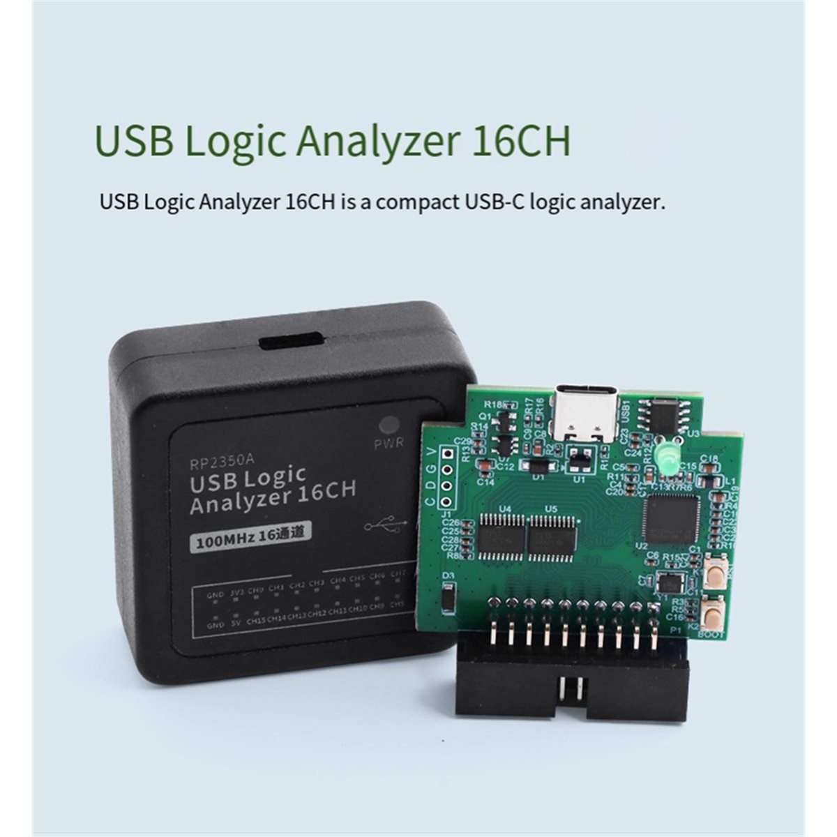 Logic Analyzer Usb - USB ロジック アナライザ RP2350A マイクロコントローラー用ロジック アナライザ