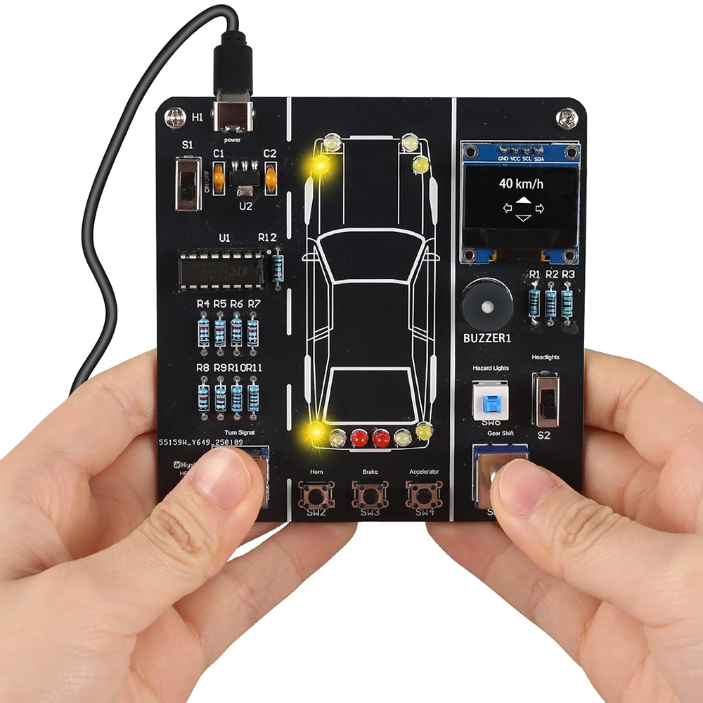 DIY 車運転シミュレーションはんだ付け練習キット STEM - Diy Electronics Learning Kit のレビューと価格
