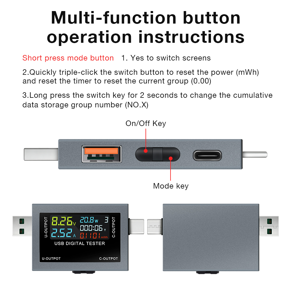 USB Type-C 充電テスター DC 4.5-50V 0 - Logic Analyzer Usb のレビューと価格